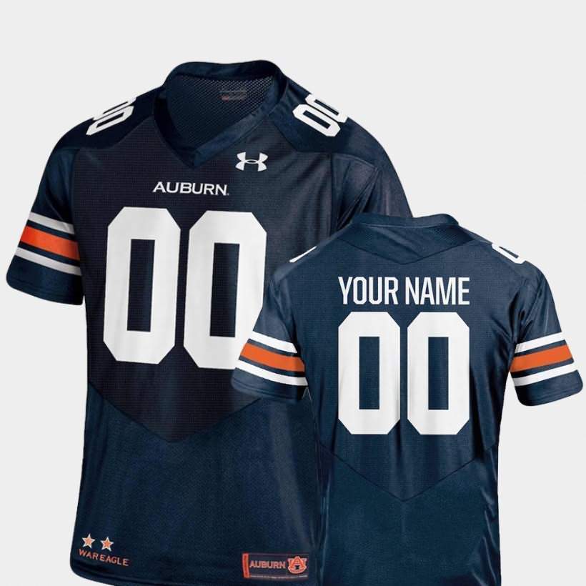 Auburn Tigers Men's Custom #00 Navy Under Armour Stitched College 2018 TC NCAA Authentic Football Jersey JVG8574KS